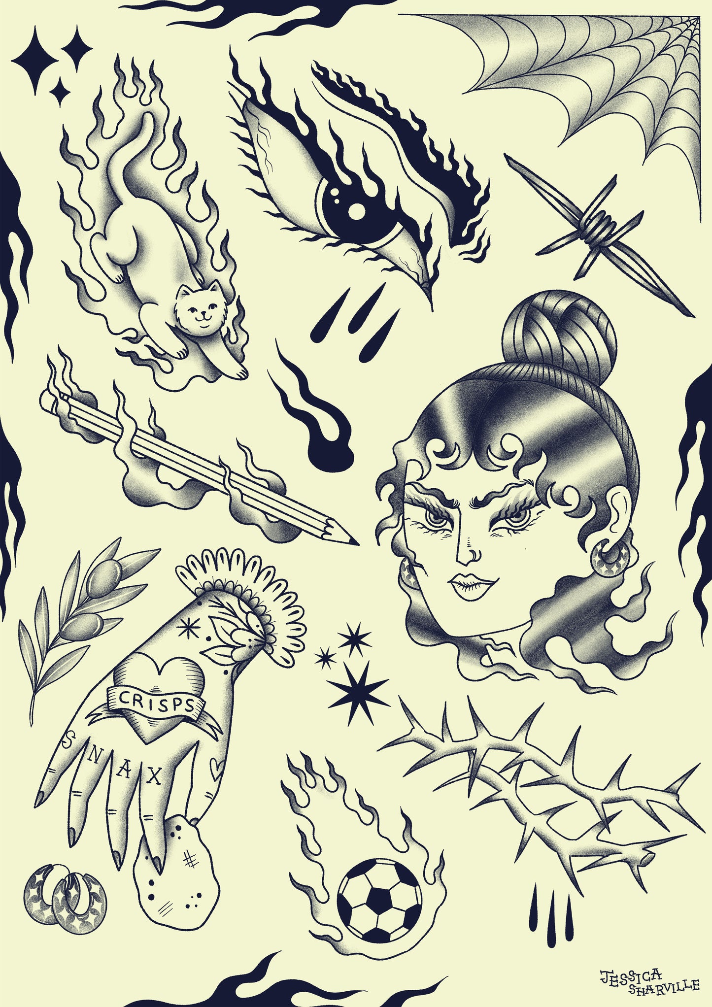 Tattoo Flash print no.1