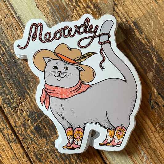 Meowdy Sticker