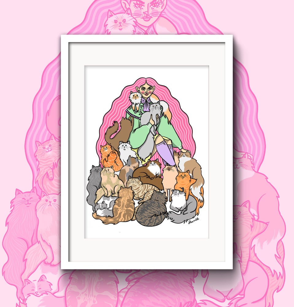 Cat Heaven print