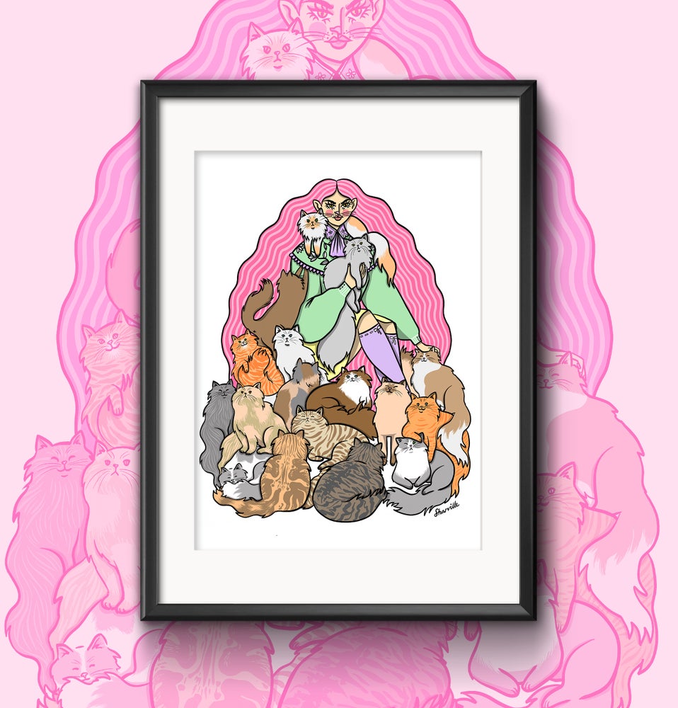 Cat Heaven print