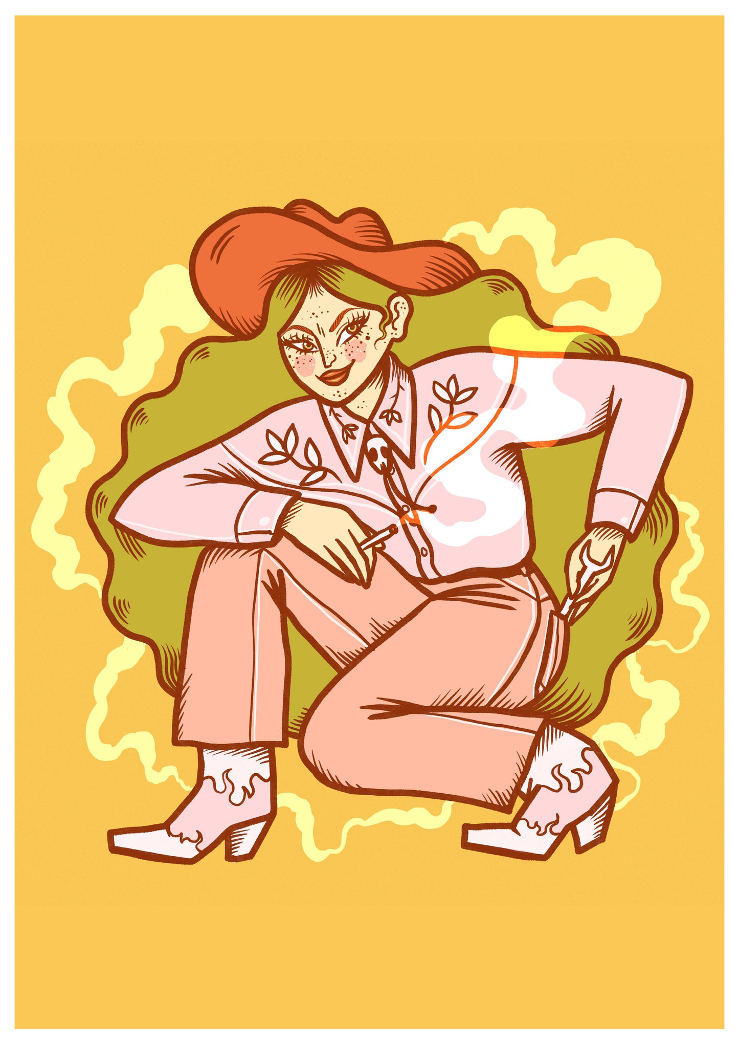 DIY cowgirl Print