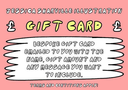 Jessica Sharville Illustration Gift Card