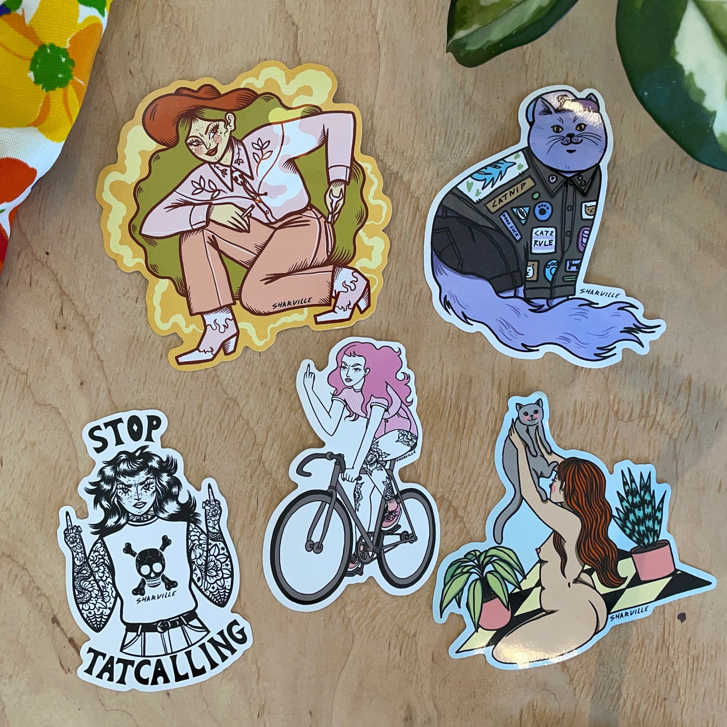 Angry Cyclist Sticker