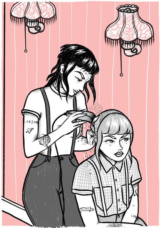 Skinhead Haircut Print