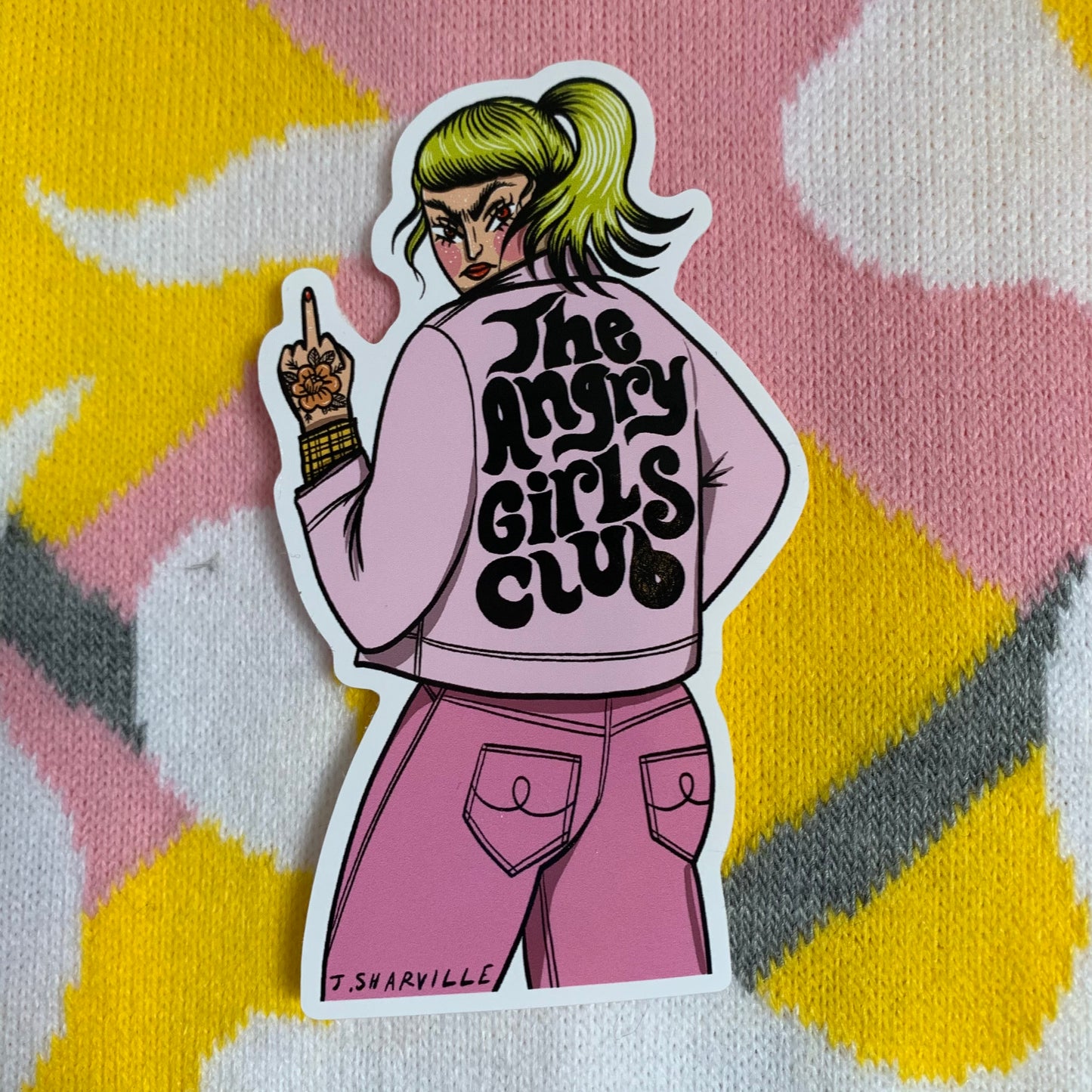 The Angry Girls Club sticker
