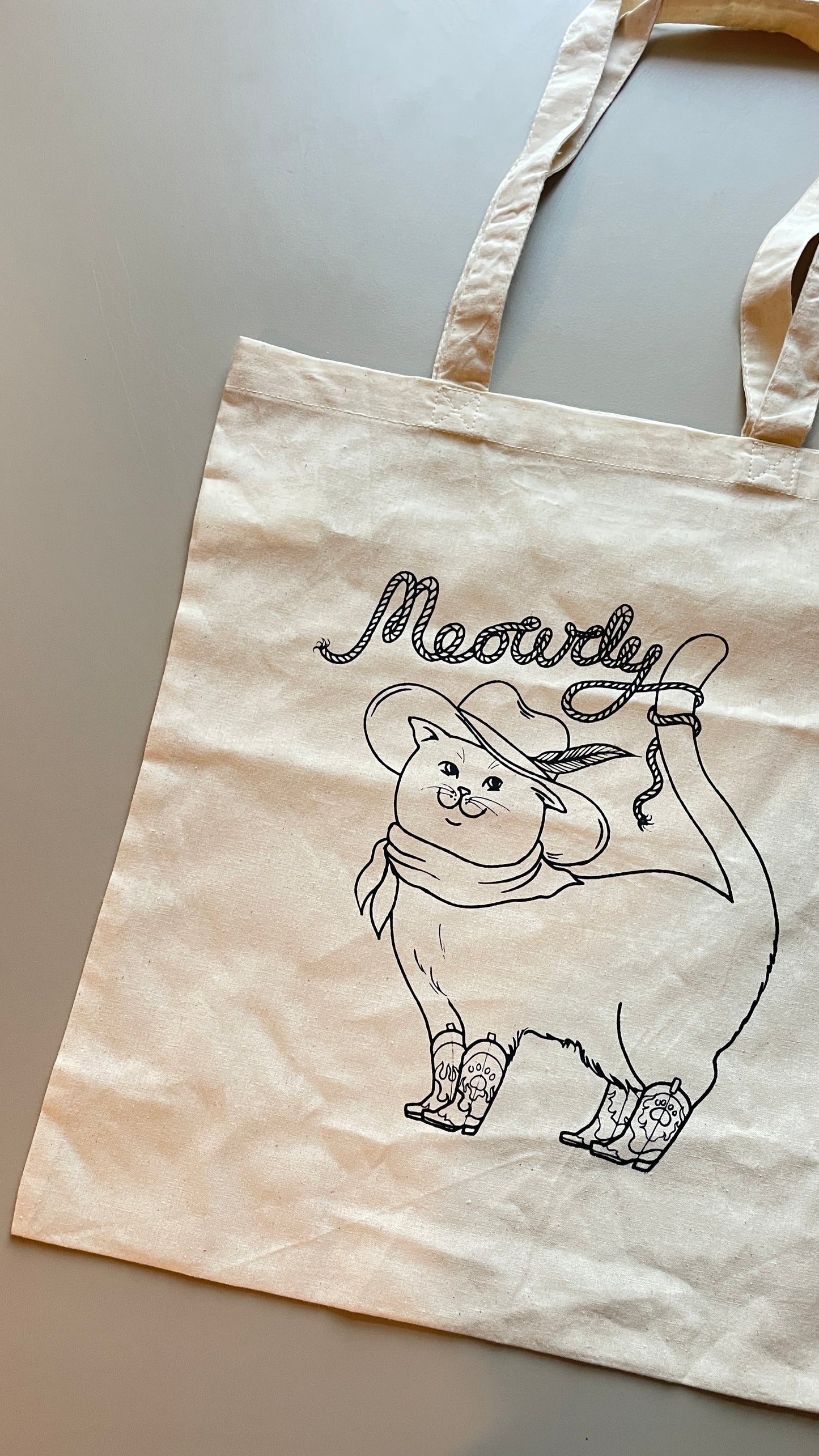 Meowdy Tote Bag various colours