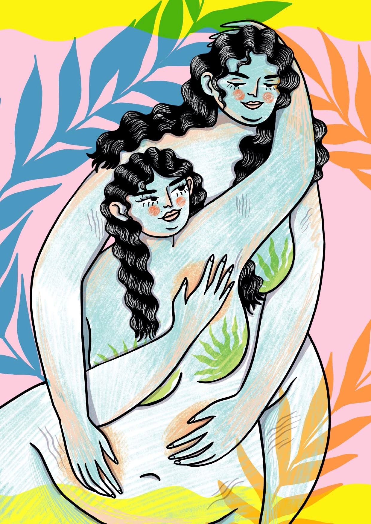 'Take time to love and hold yourself' print