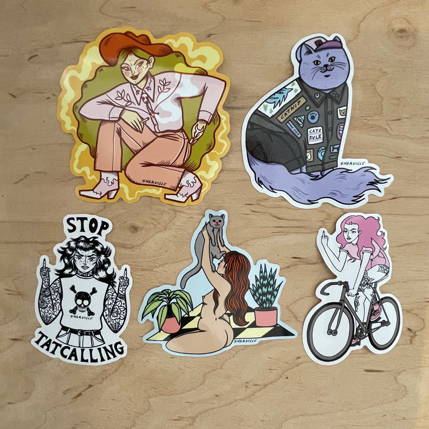 All hail the cat vinyl sticker