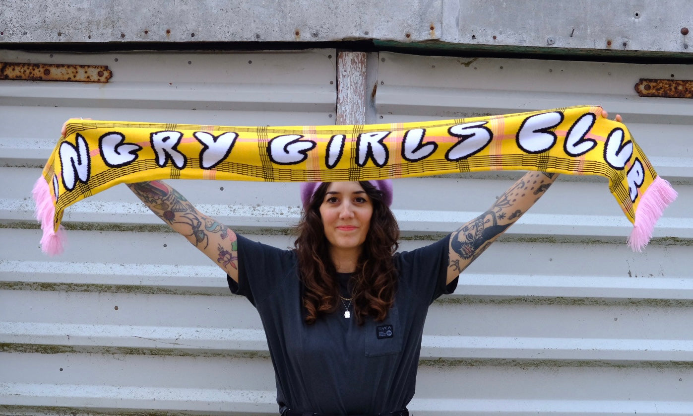 Angry Girls Club winter scarf