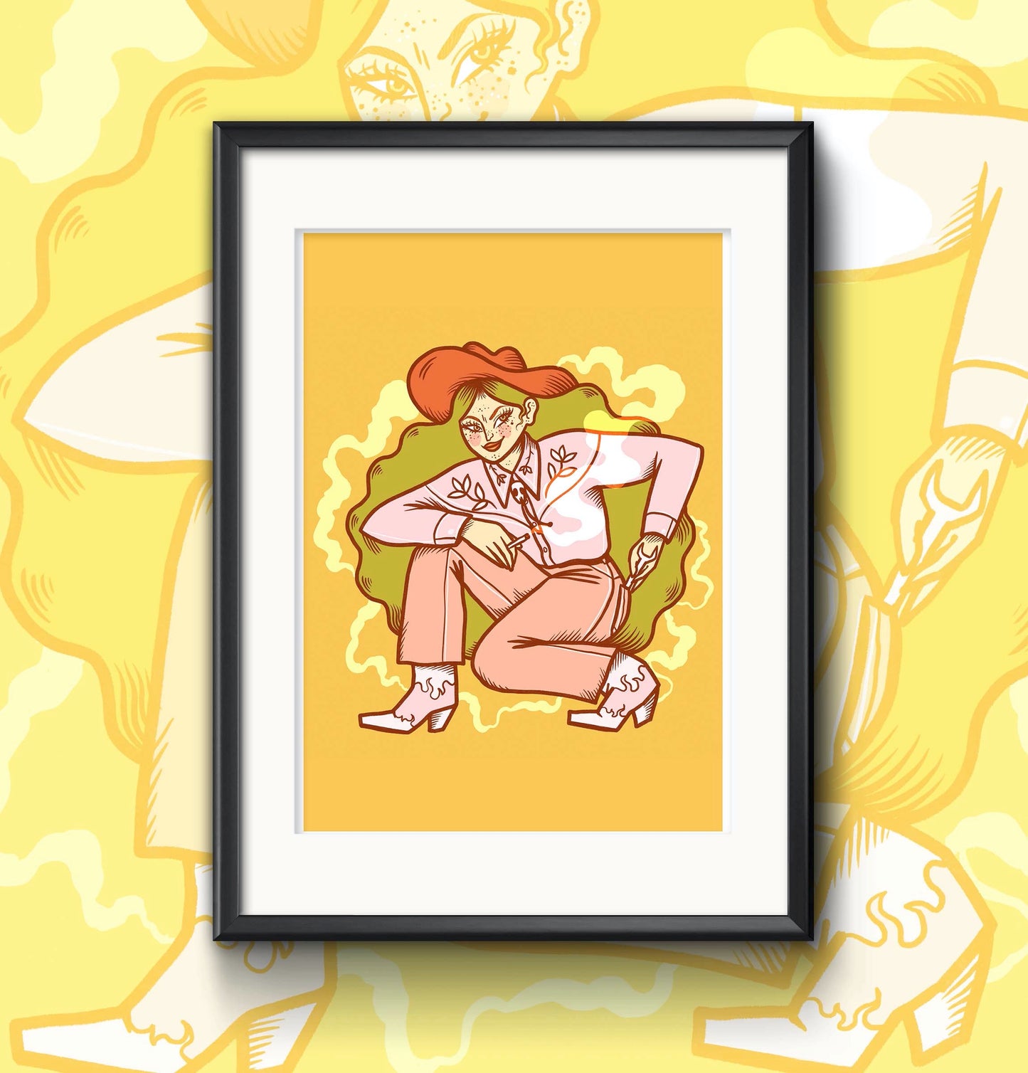 DIY cowgirl Print