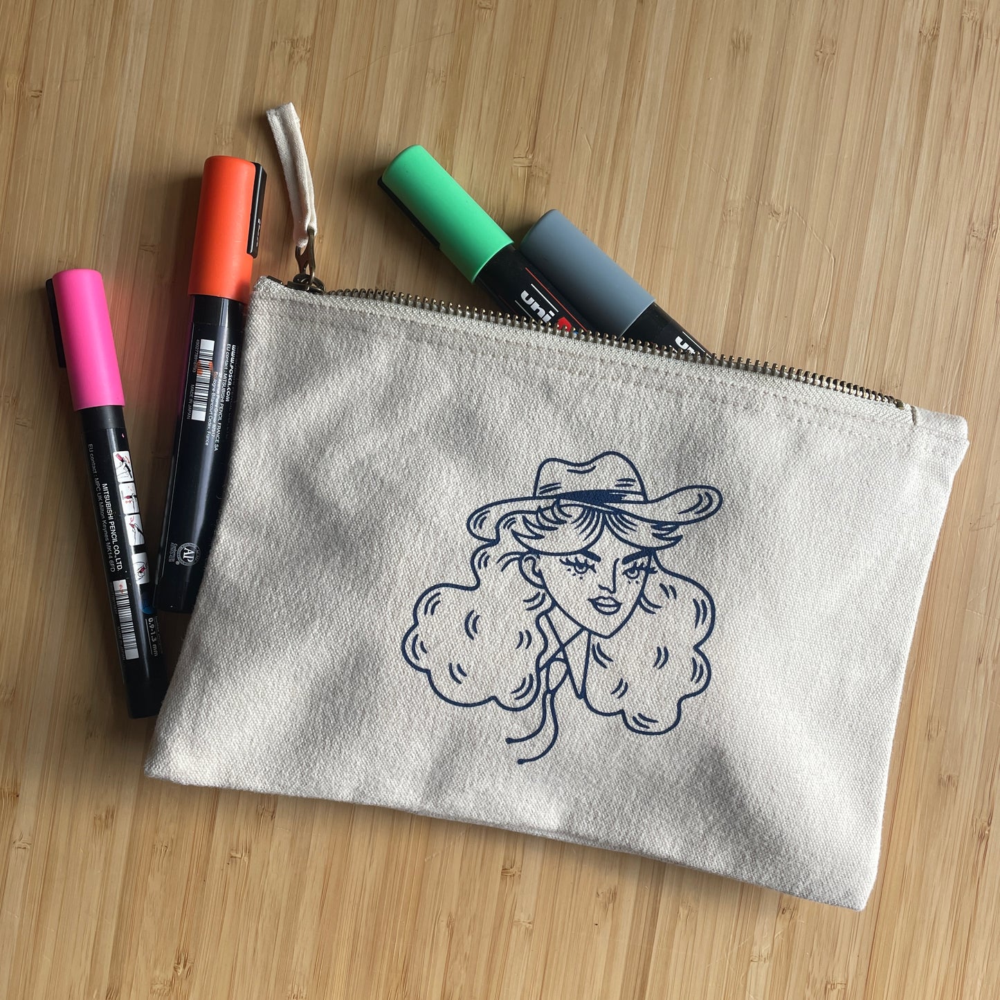 Cowgirl pencil case