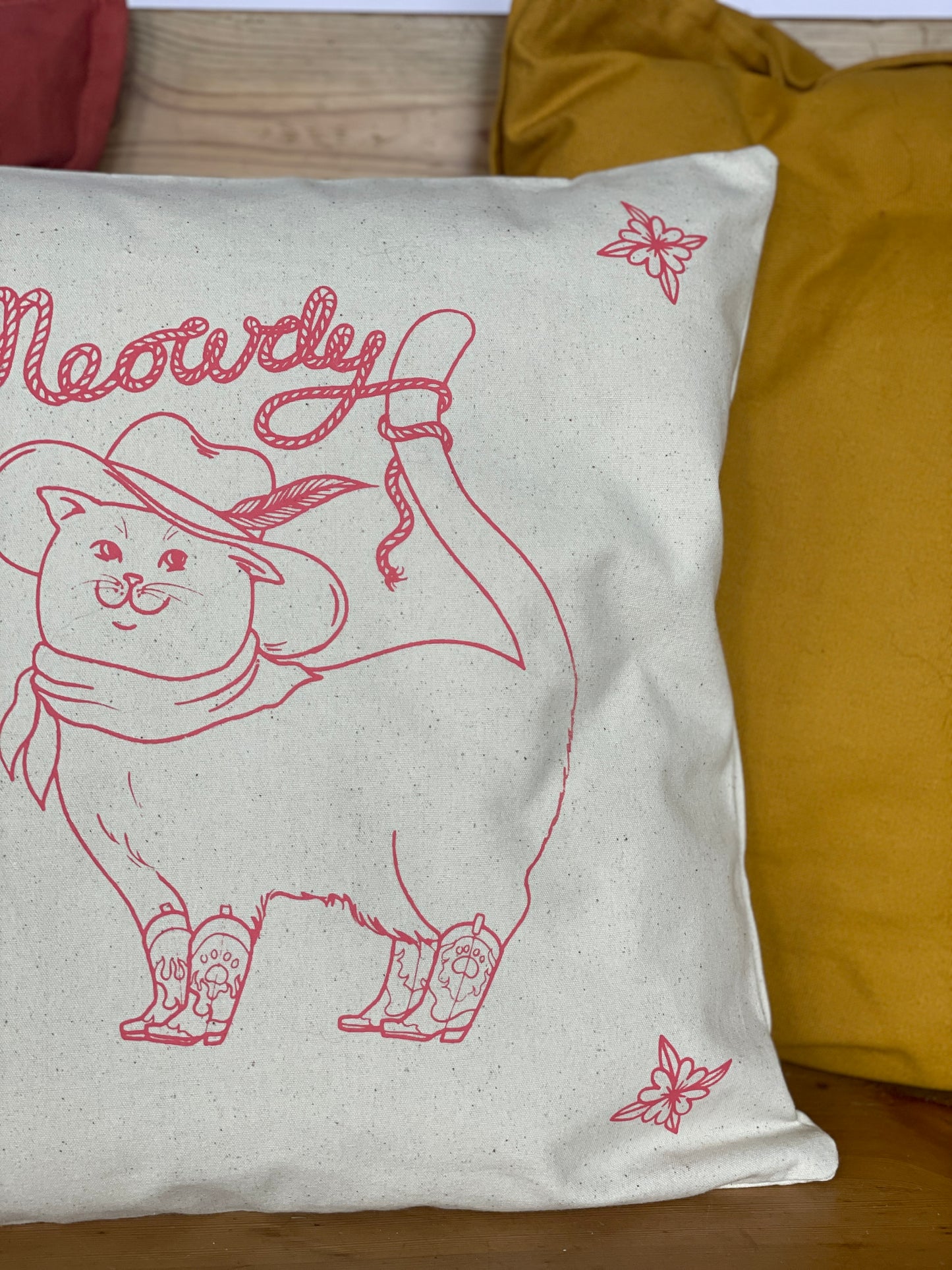 Meowdy cushion cover