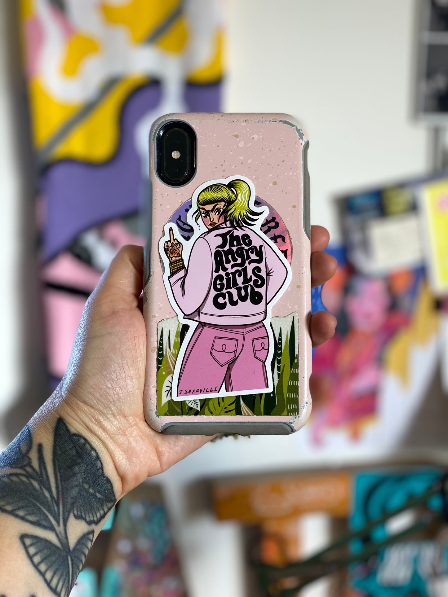 The Angry Girls Club sticker
