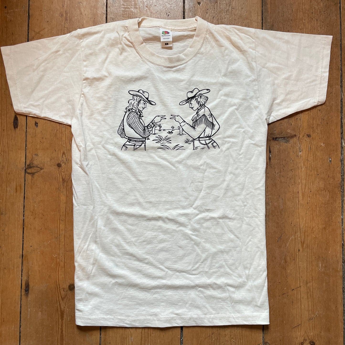 Misprint Rock, Paper, Scissors Cowirls T-shirt