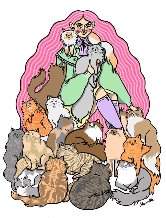 Cat Heaven print