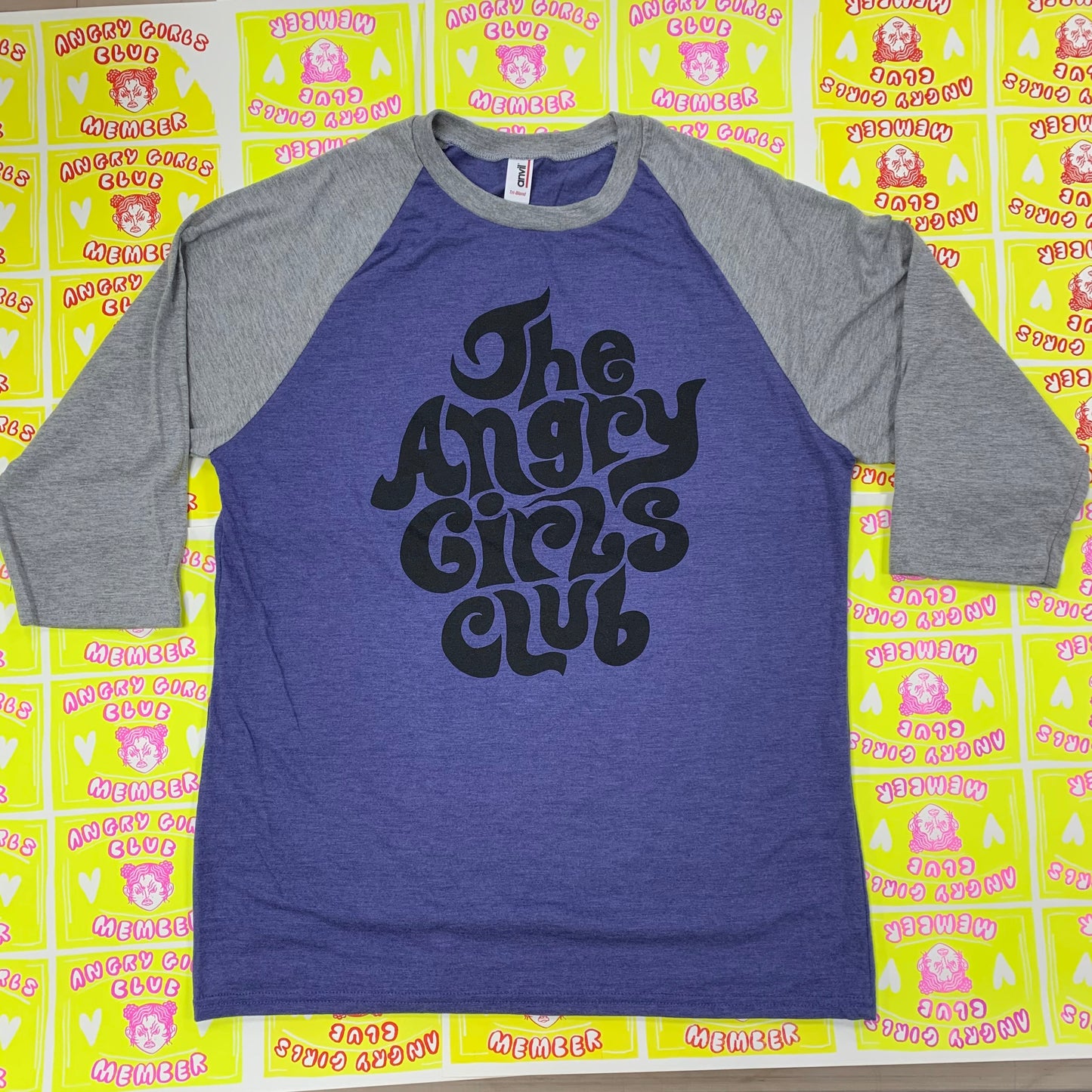 The Angry Girls Club 70’s Raglan t-shirt